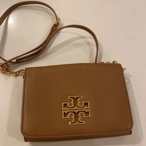 Tory Burch Tan Camel Purse Clutch Crossbody Bag